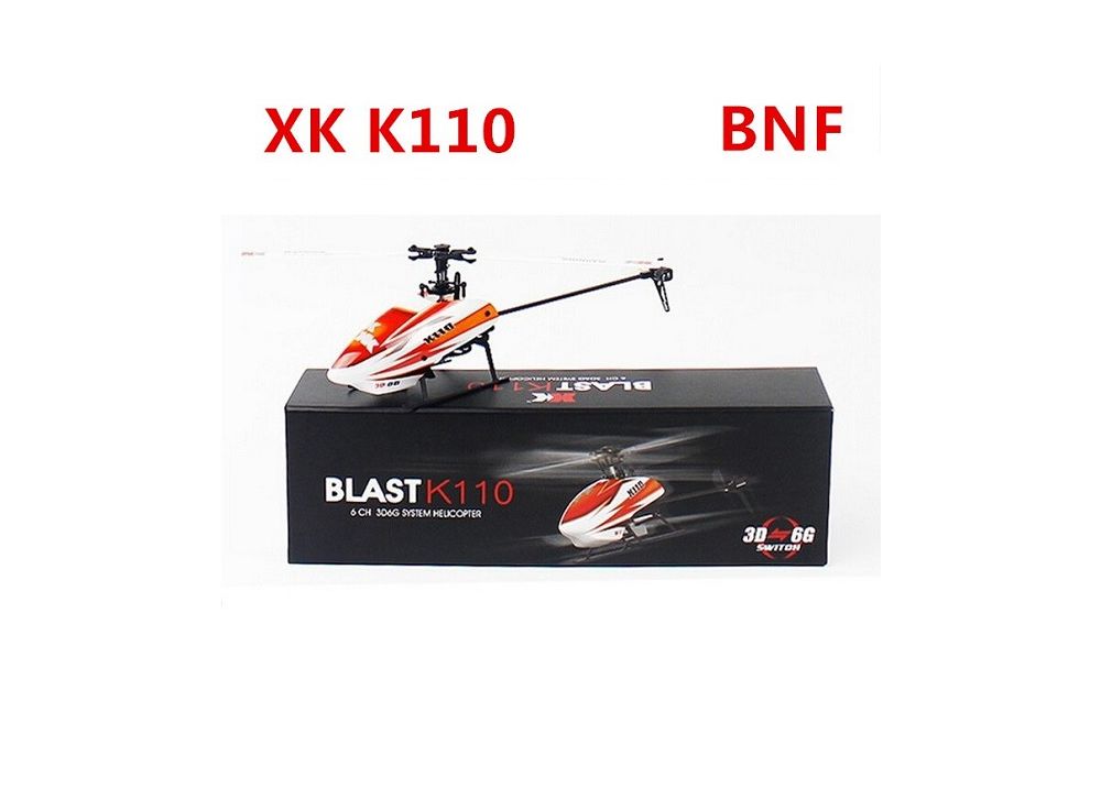 XK K110 BLAST 6CH ブラシレス 3D 6Gシステム RCヘリコプター BNF 送信